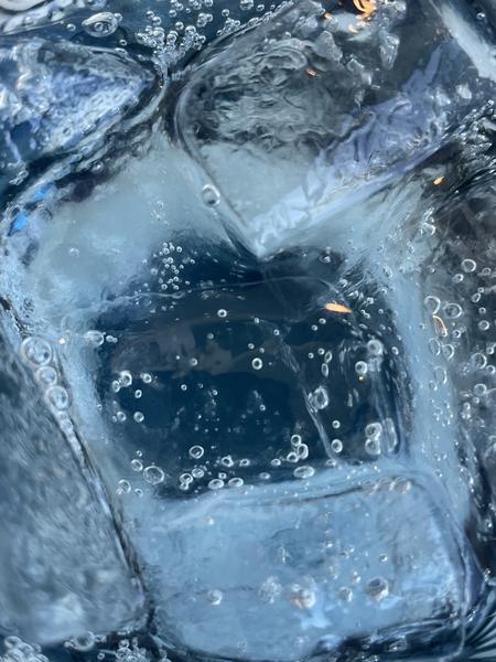 Image of ice water with ice as the main focus